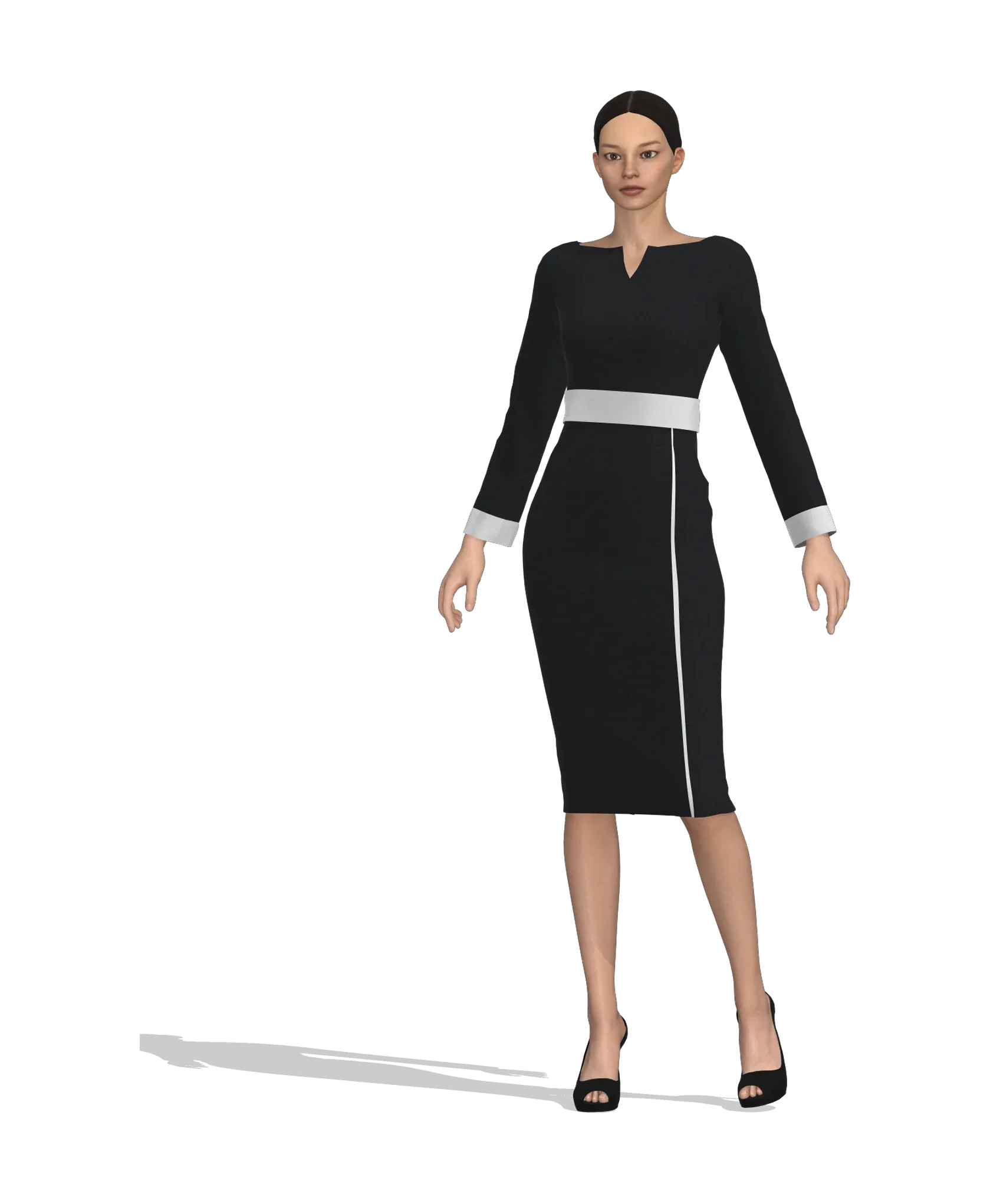 KDscion p15 full sleeve bodycon dress